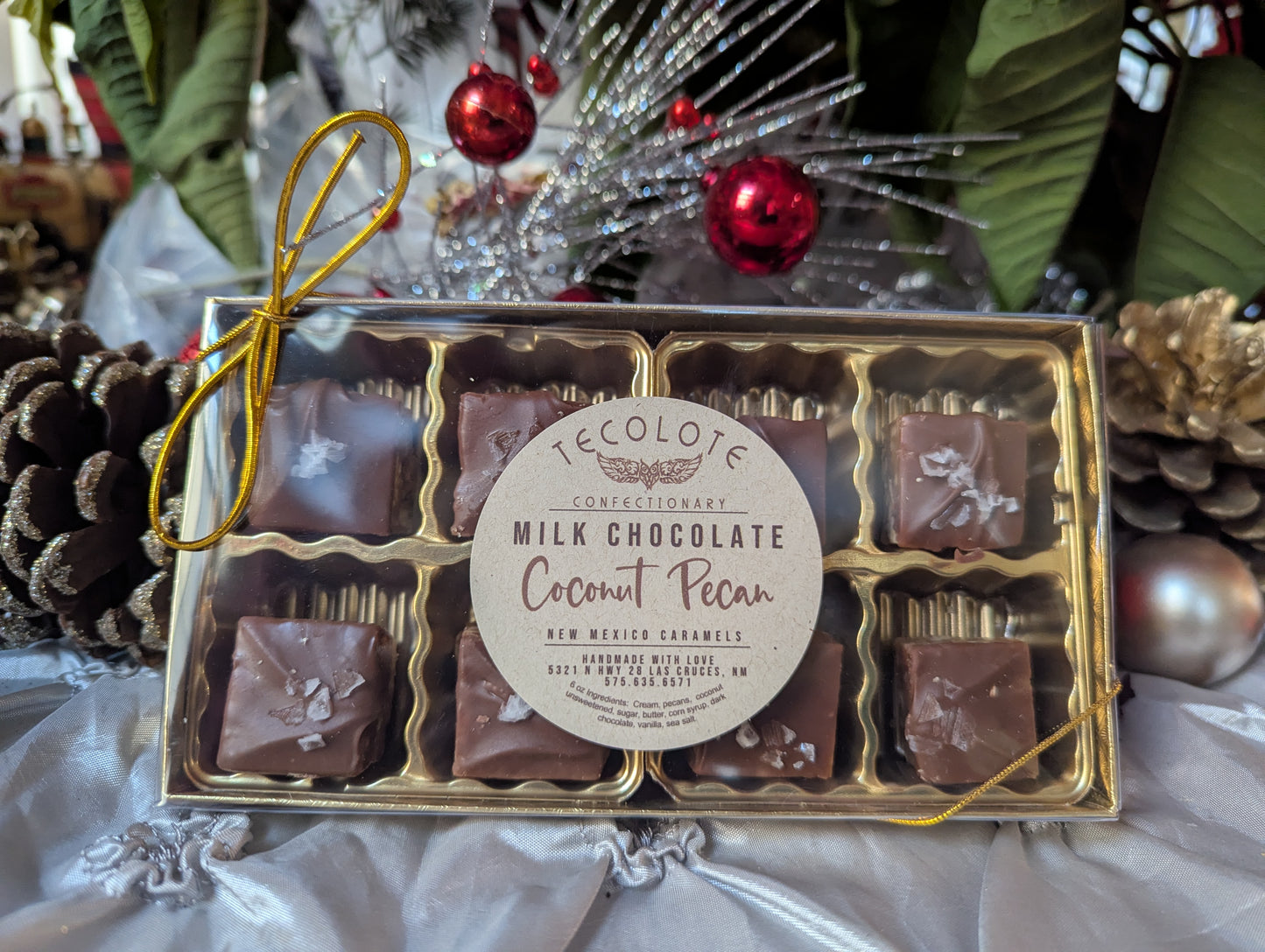 Milk Chocolate Coconut Pecan Fours 8 count