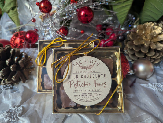 Milk Chocolate Pistachio Fours 4 count
