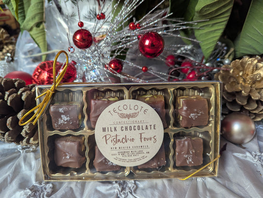 Milk Chocolate Pistachio Fours 8 count