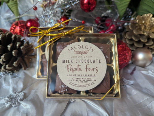 Milk Chocolate Pepita Fours 4 count