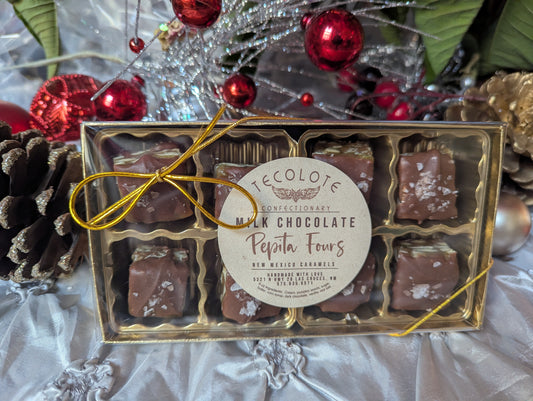 Milk Chocolate Pepita Fours 8 count