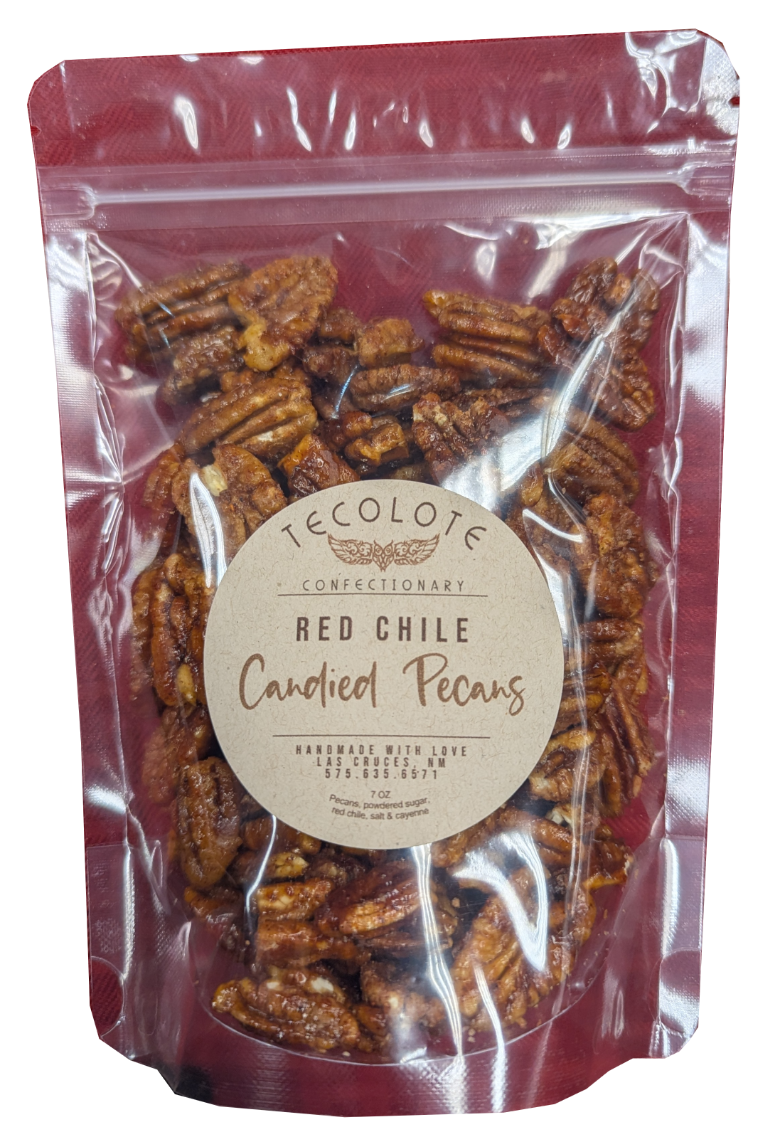 Red Chile Candied Pecans 2.5oz