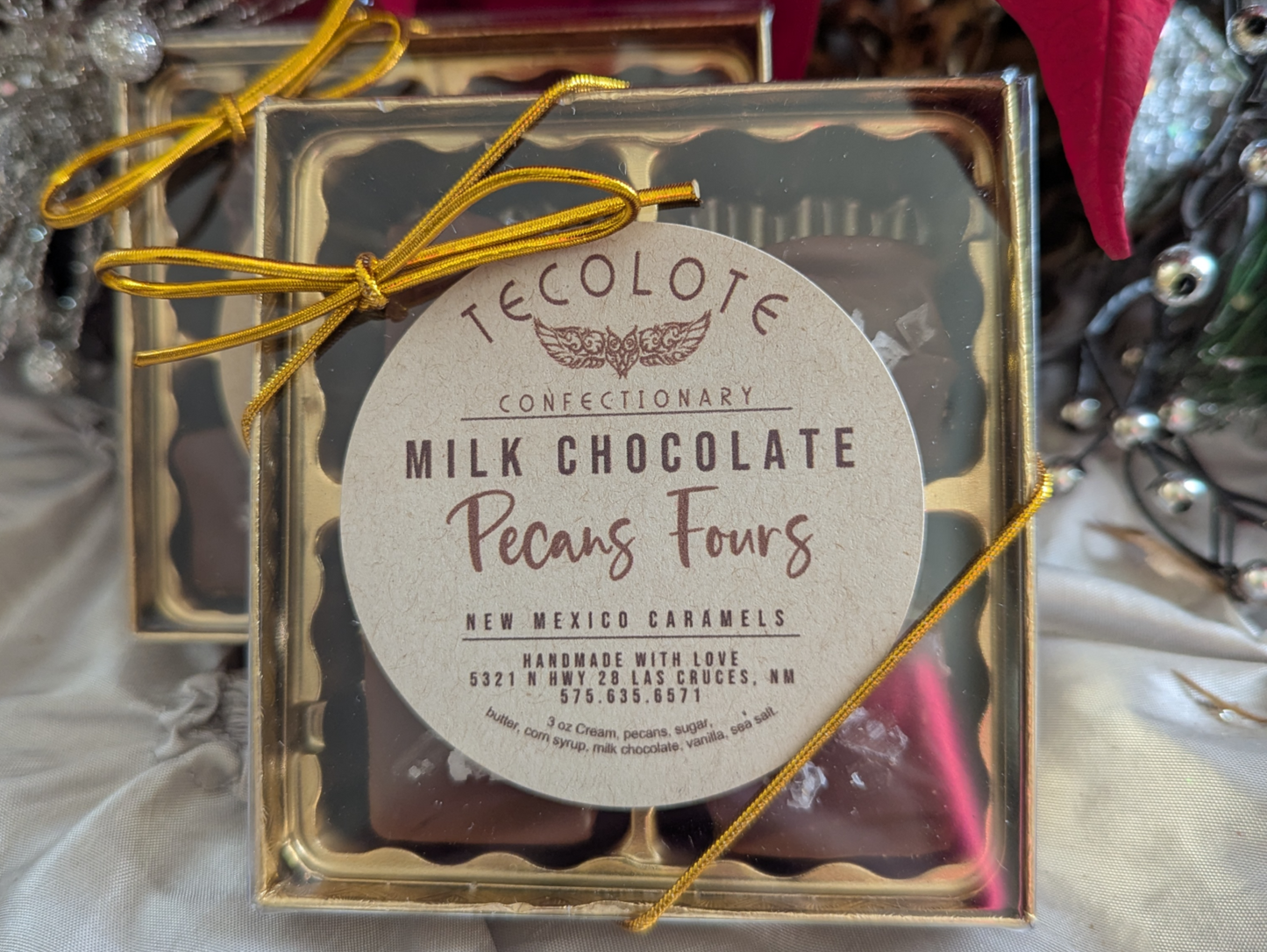 Milk Chocolate Pecan Fours 4 count